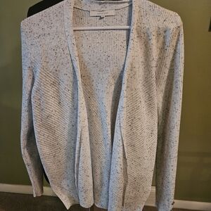 Vince Camuto Cream Speckled Open-Front Women's Cardigan